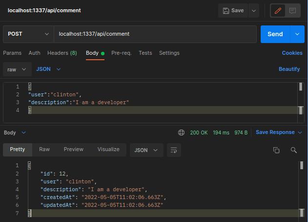 testing with Postman
