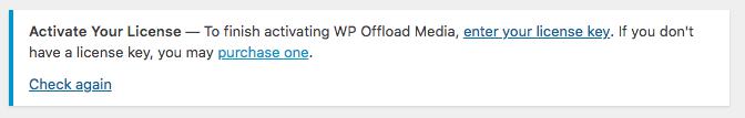WP Offload License