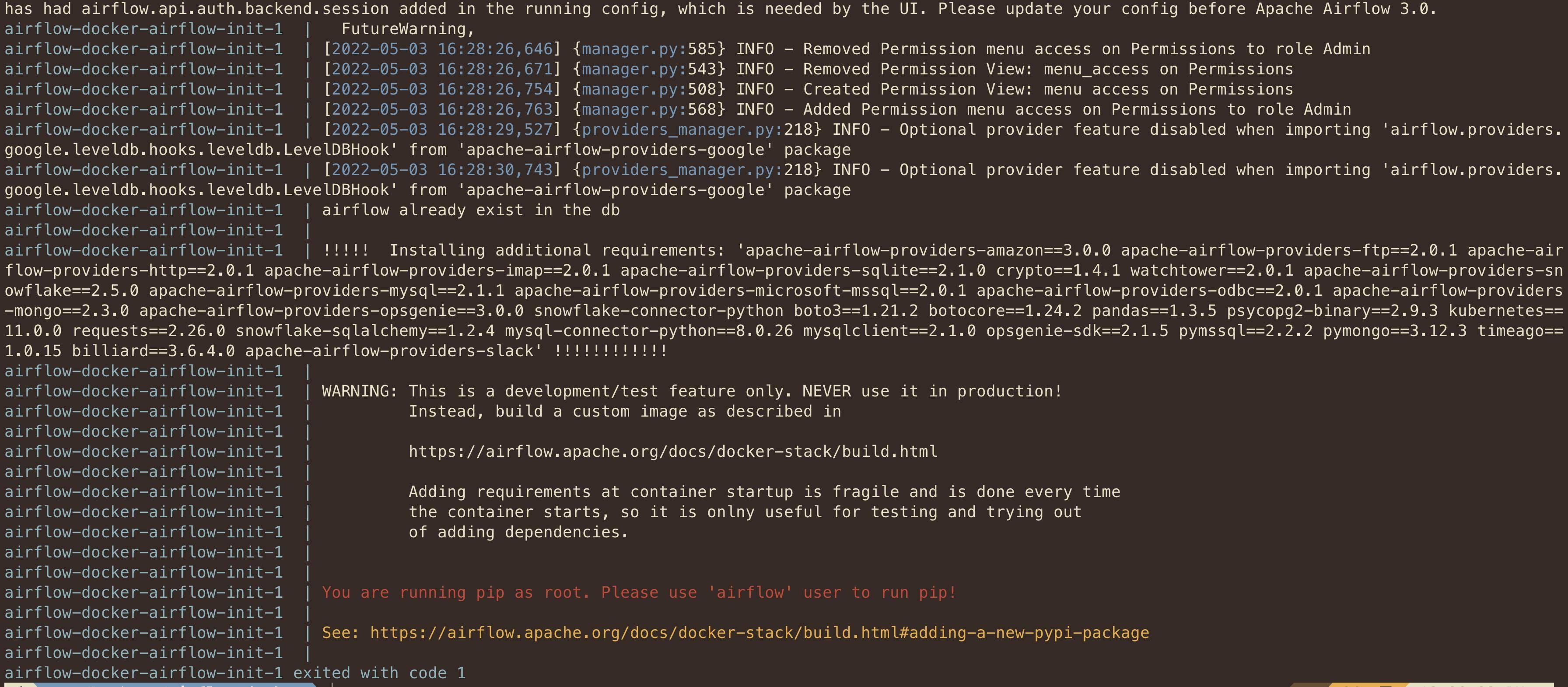 Airflow Docker Compose You Are Running Pip As Root Please Use User To 
