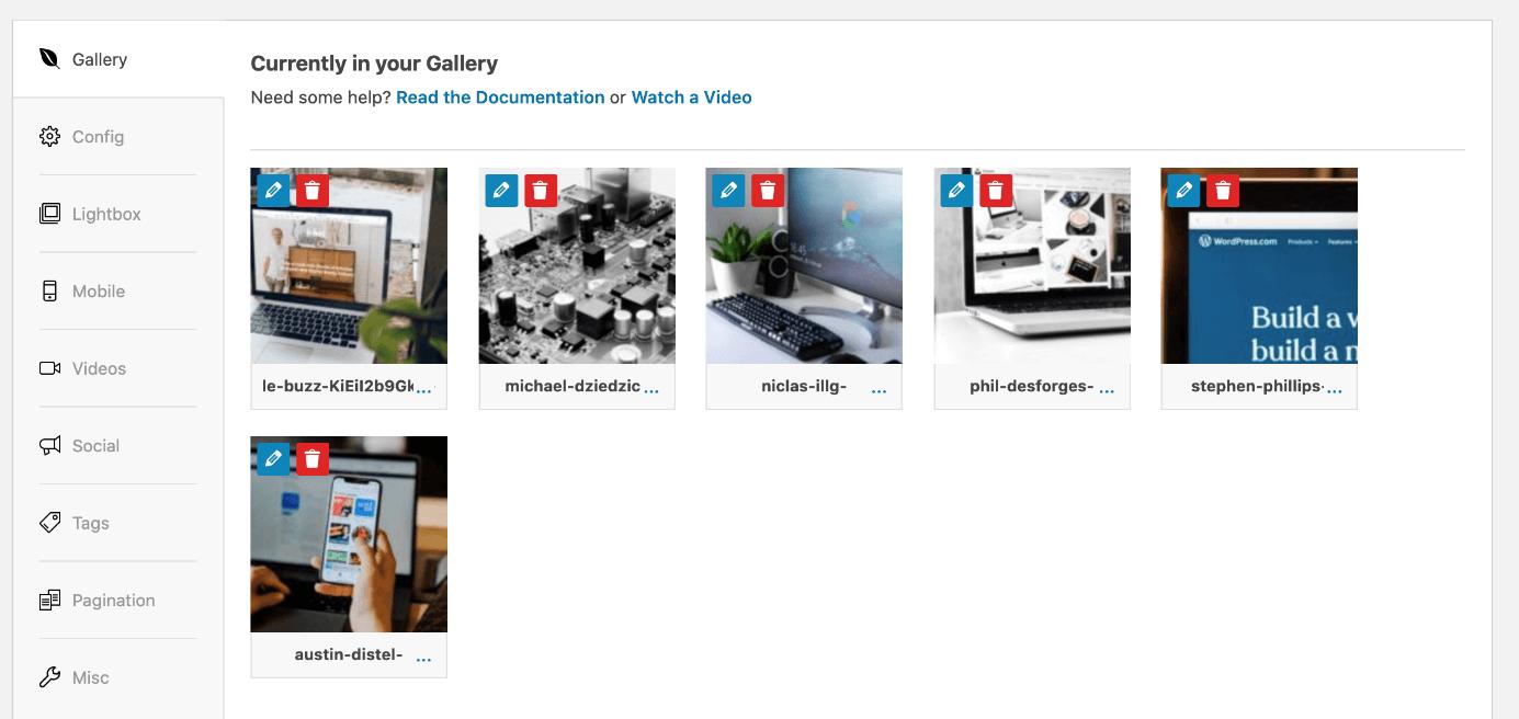 Drag and drop photos to sort them in the gallery Drag and drop photos to sort them in the gallery