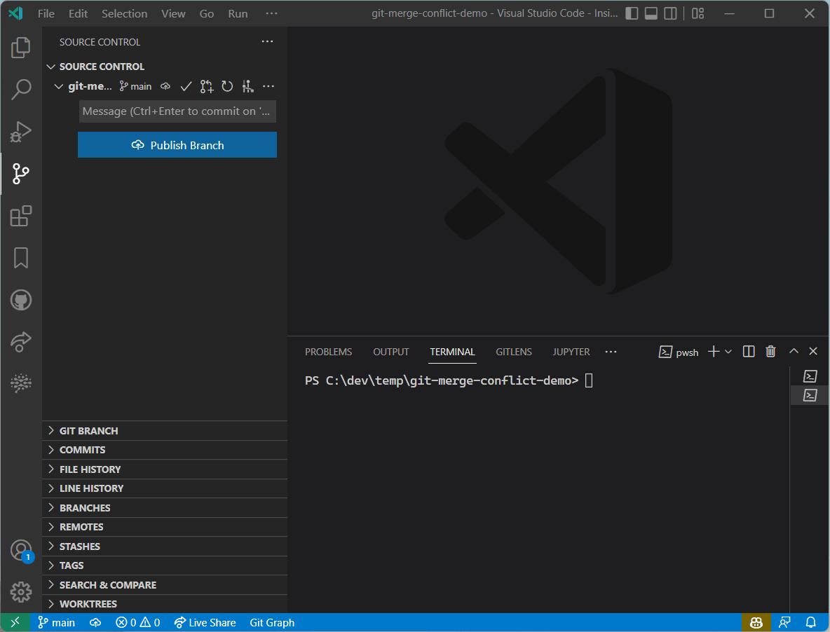 Merge Editor Conflict Resolution Demo