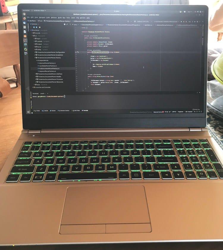 System76 Darter Pro .net core development