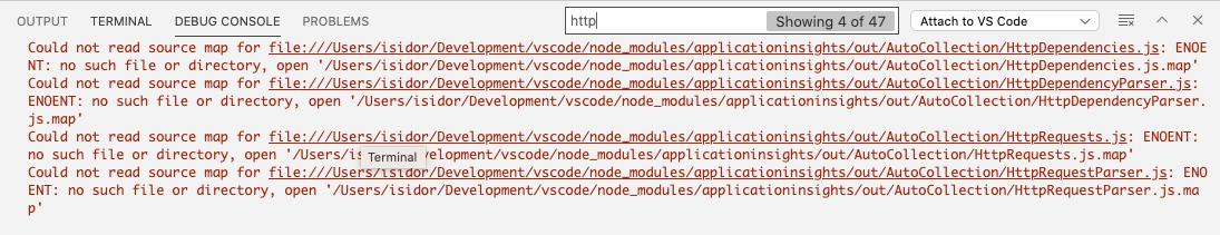 Debug console badge -- https://media.githubusercontent.com/media/microsoft/vscode-docs/vnext/release-notes/images/1_50/debug-console-badge.png