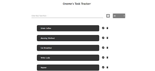 Task list