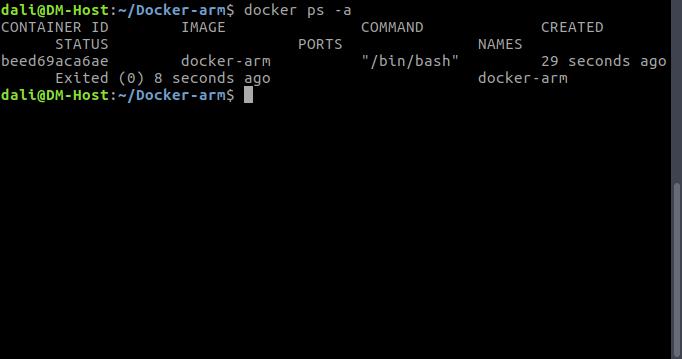 docker ps