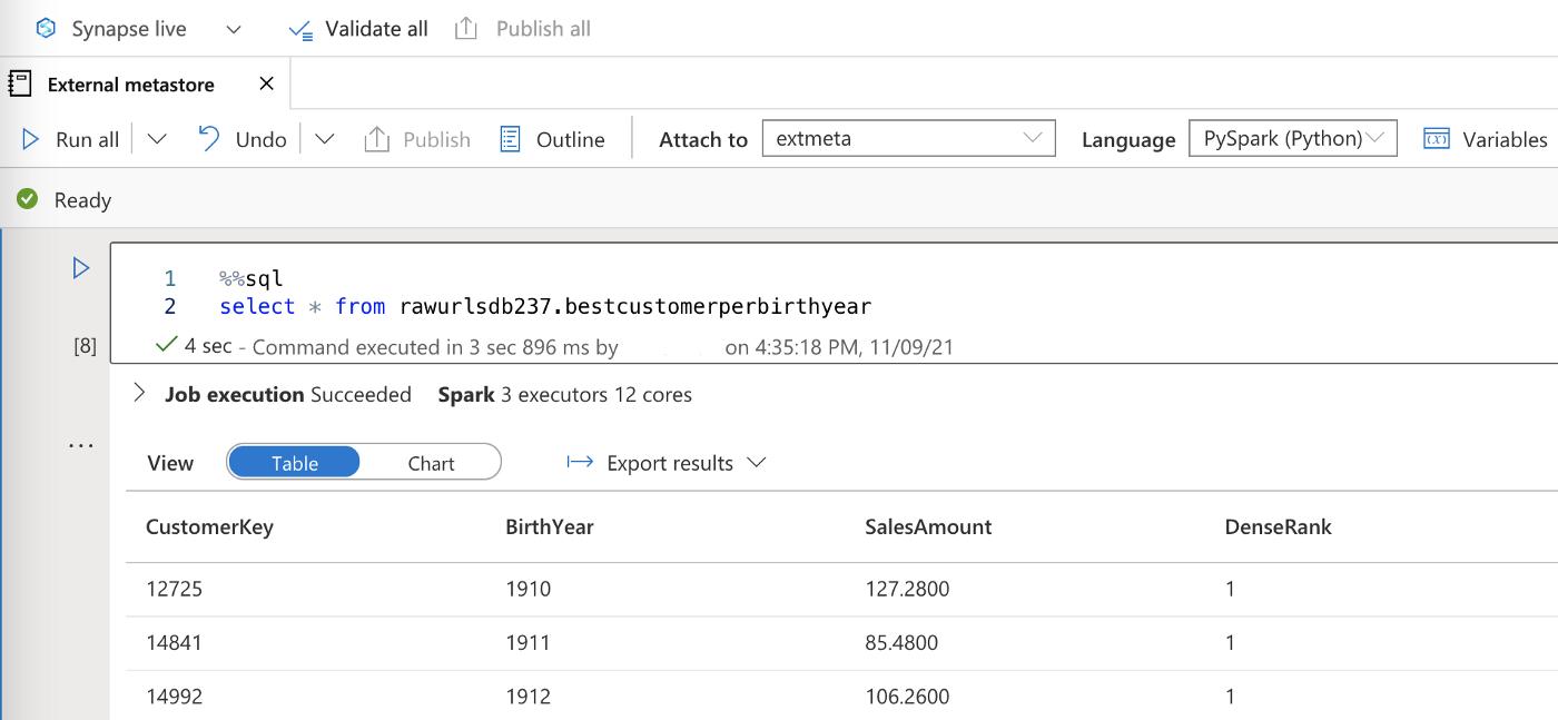 Shared External Hive Metastore with Azure Databricks and Synapse Spark ...
