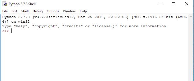 Verify if Python is installed using IDLE app