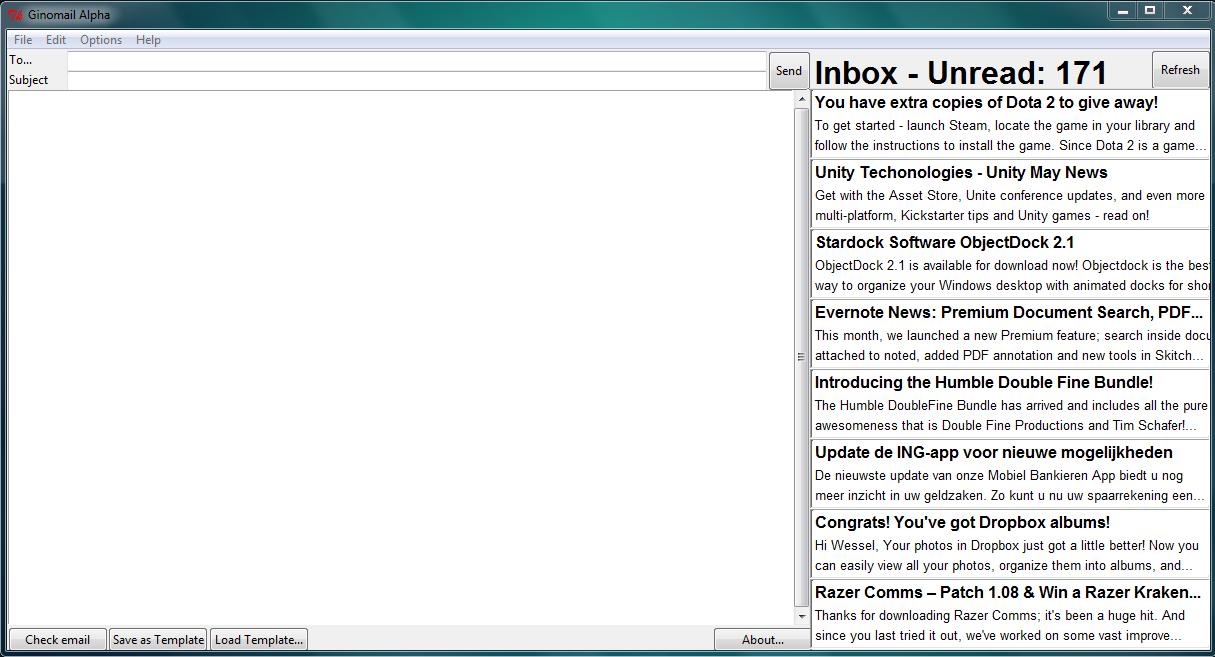 Happy with the results, lets work on that inbox scrolling.