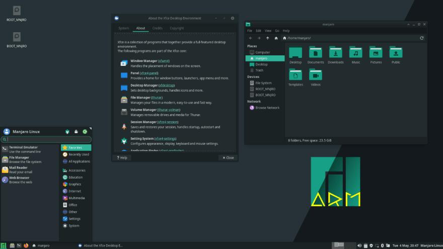 Manjaro dengan XFCE