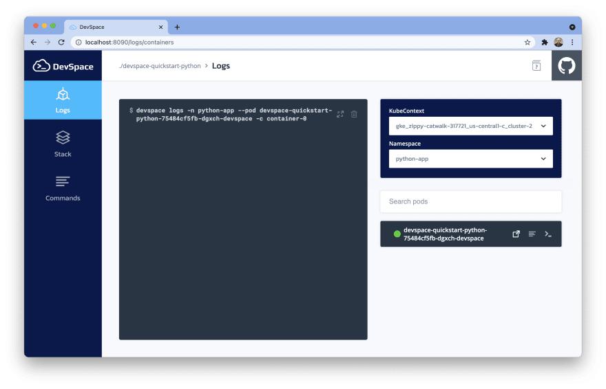 DevSpace UI