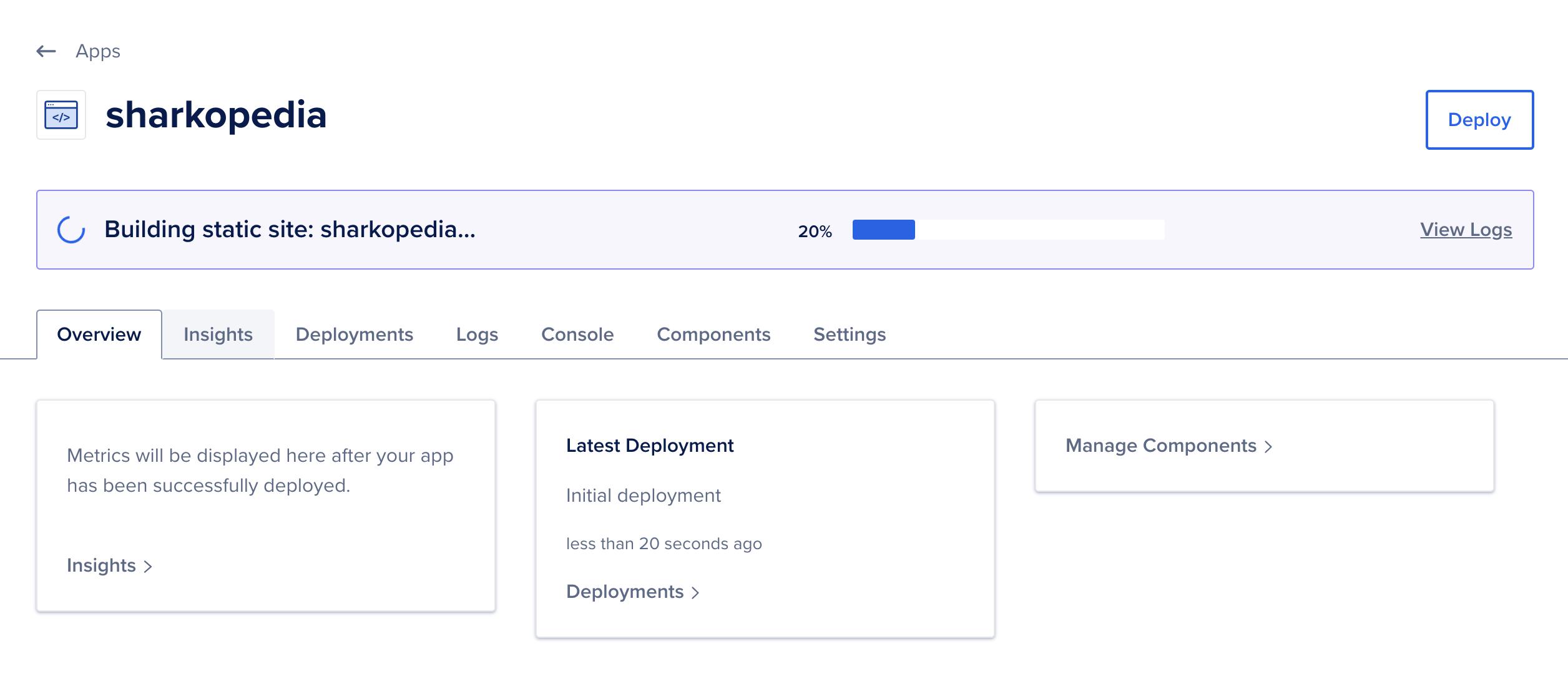Site building and deploying