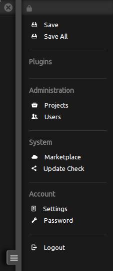 Codiad administration panel