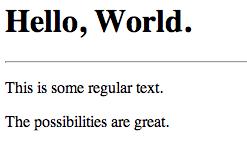 Sample CGI application