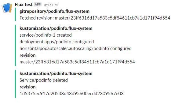 Slack - Flux reported changes