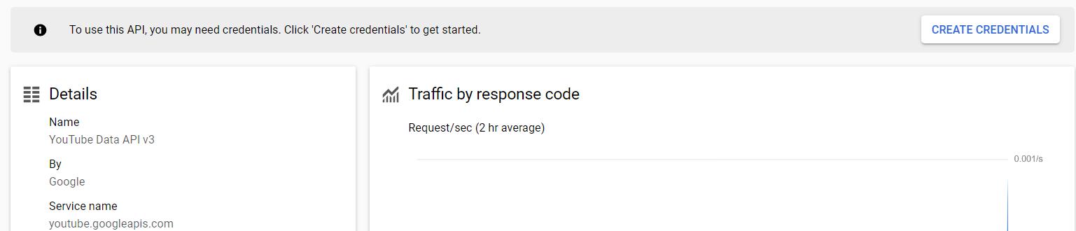 Create Credentials Popup