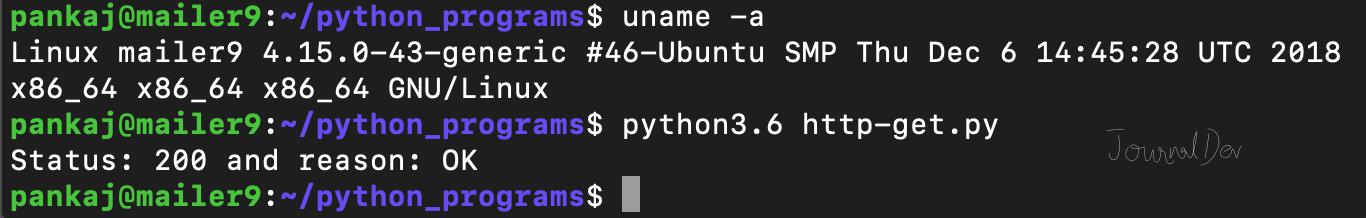 Python HTTP 客户端 Ubuntu