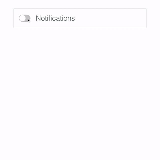 Animated Gif of Notifications Toggle Switch turning on and revealing Email Address field and Filter Notifications and turning off News Feeds, Likes and Comments, and Account Sign-In