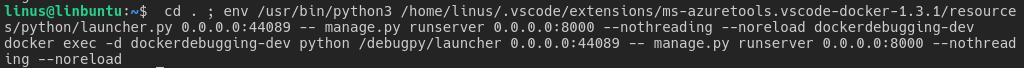 Debugging dockerized Django in VS Code results in error "Timed out ...