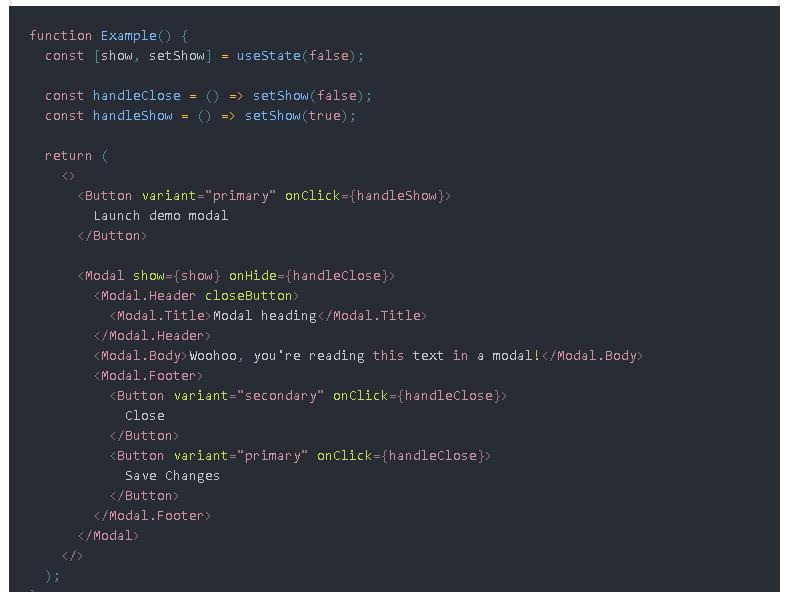 react-bootsrap-modal code