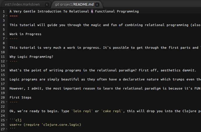 Codiad editor example
