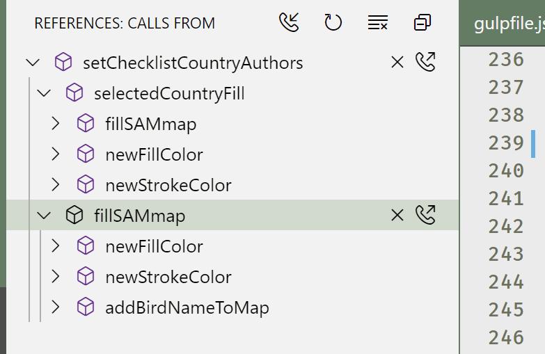 call hierarchy dismiss demo