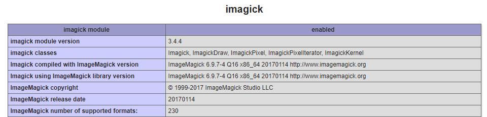 Imagick PHP Module
