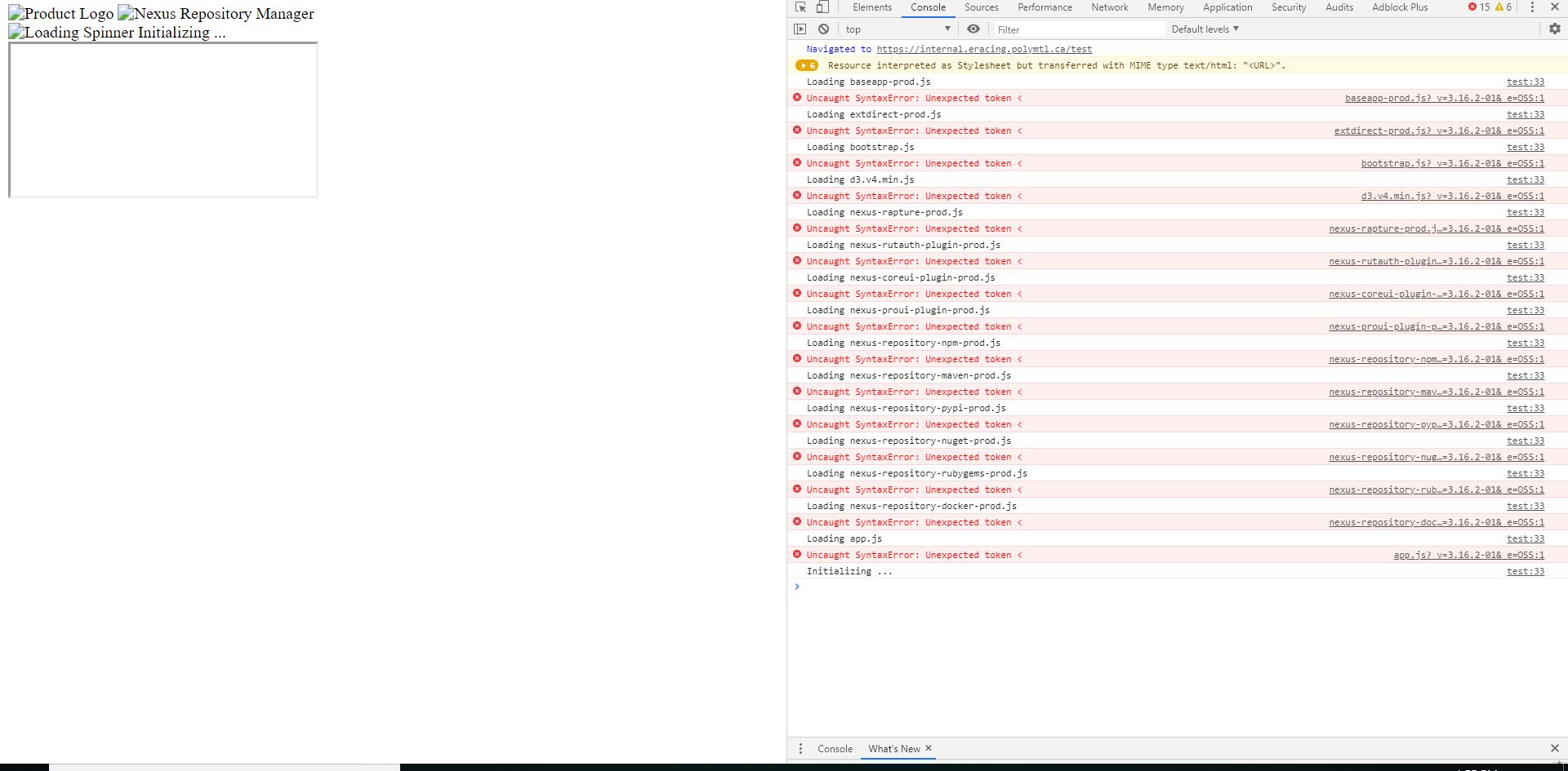 Nexus3 卡在初始化并且没有正确解析内容类型_docker_weixin_0010034-开发云