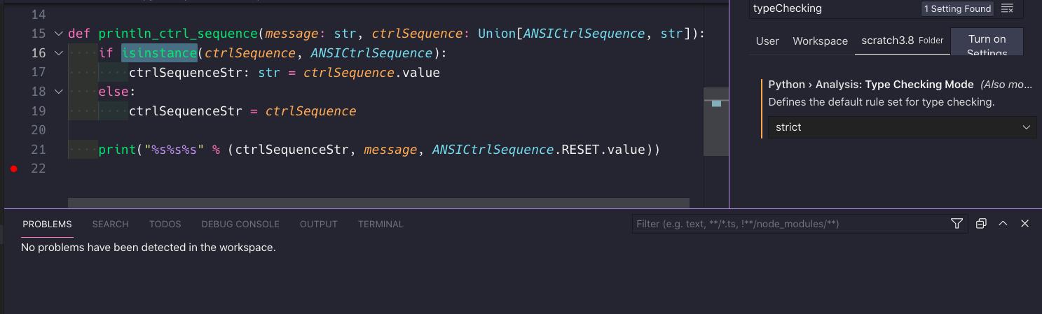no errors with isinstance