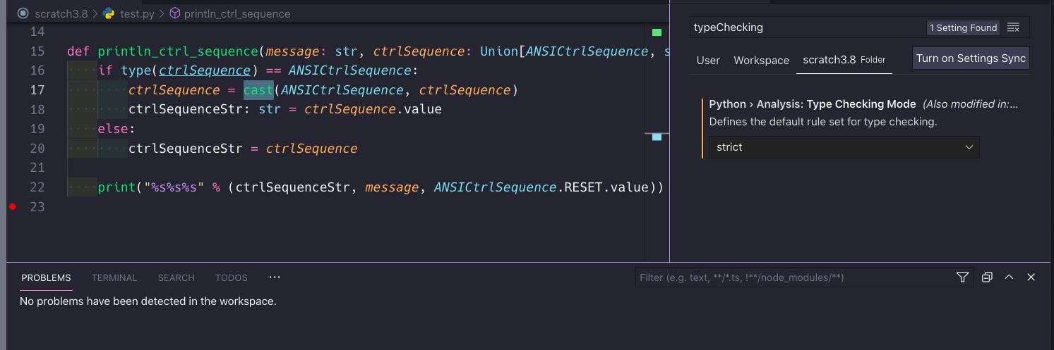 no errors by using cast