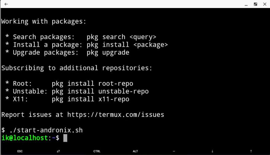 Termux command