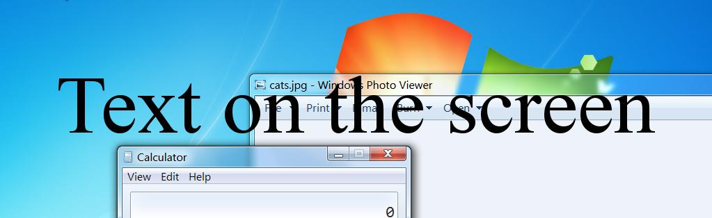 Screenshot of text on the screen.