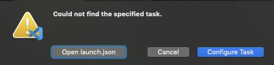 VScode debug mode shows "Could not find the specified task"_开发云应用-开发云