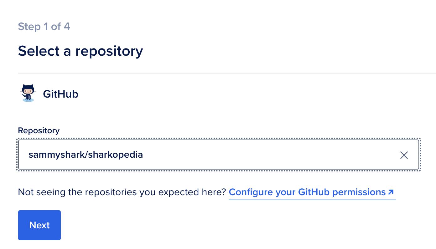 Choose your repository