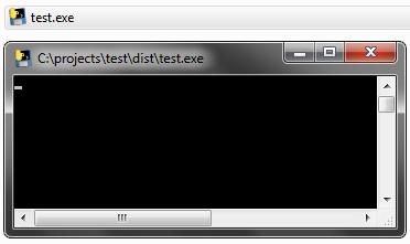 I get an empty console window.