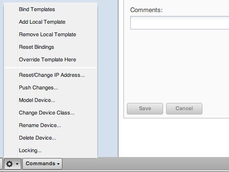 Zenoss reset change IP Address