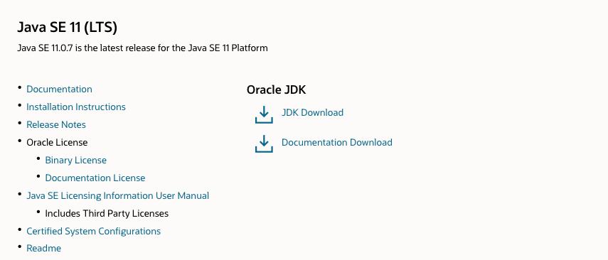 Oracle Java 11