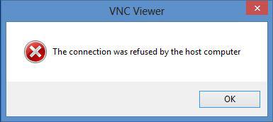 VNC Viewer Error Message