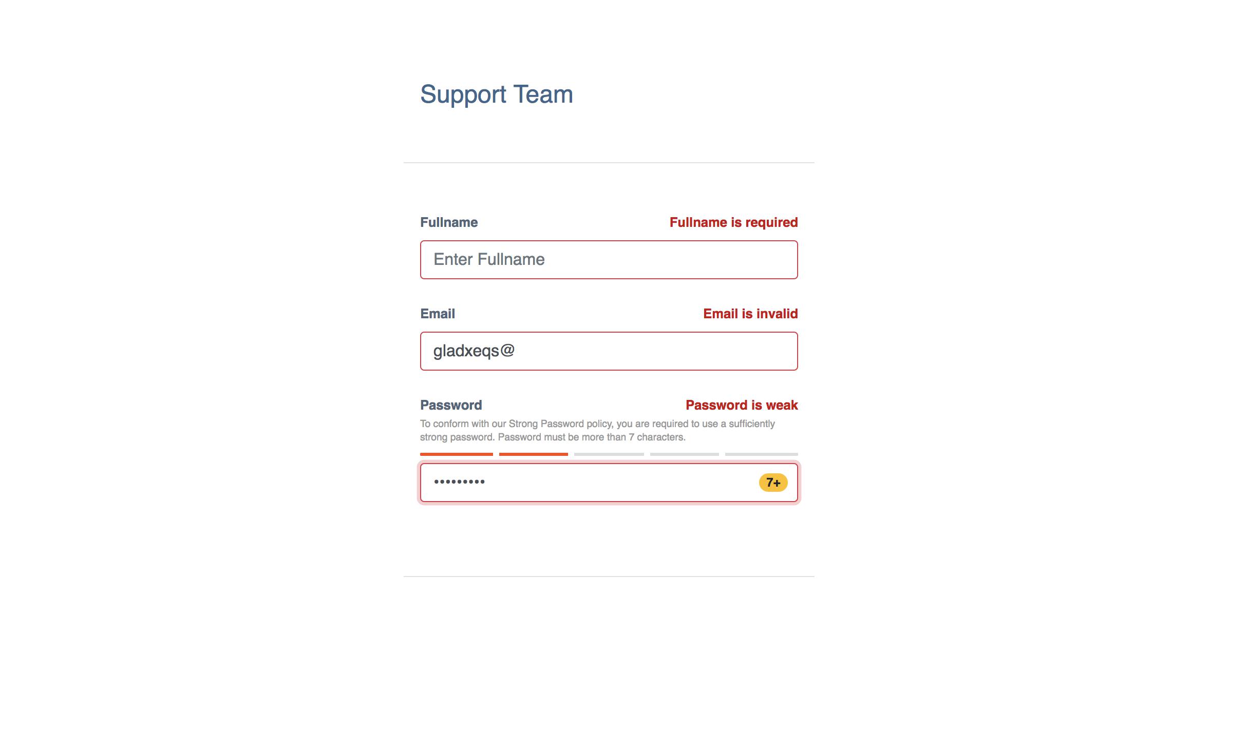 有错误的最终视图