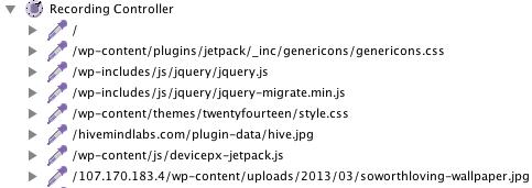Recorded HTTP Requests