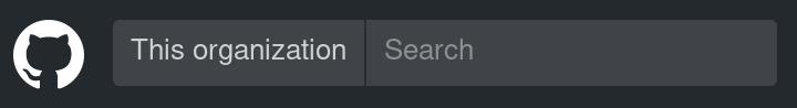GitHub organization search