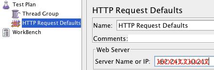 HTTP Request Defaults