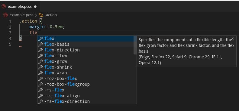 Intellisense working
