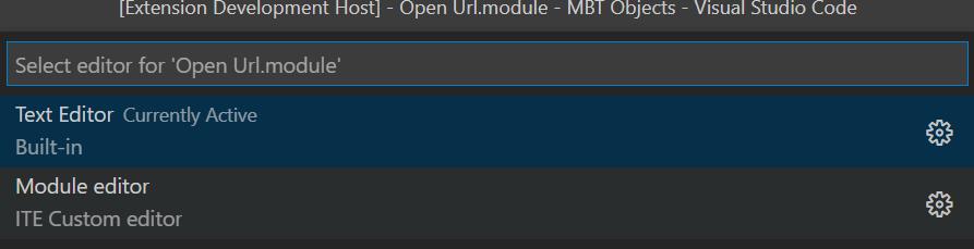 Editor provider selection