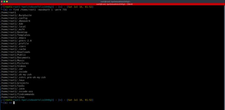 Find files by their permissions