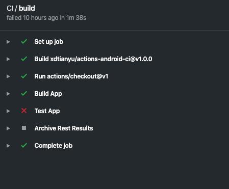 github-ci-result
