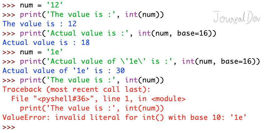 Python String To Int ValueError