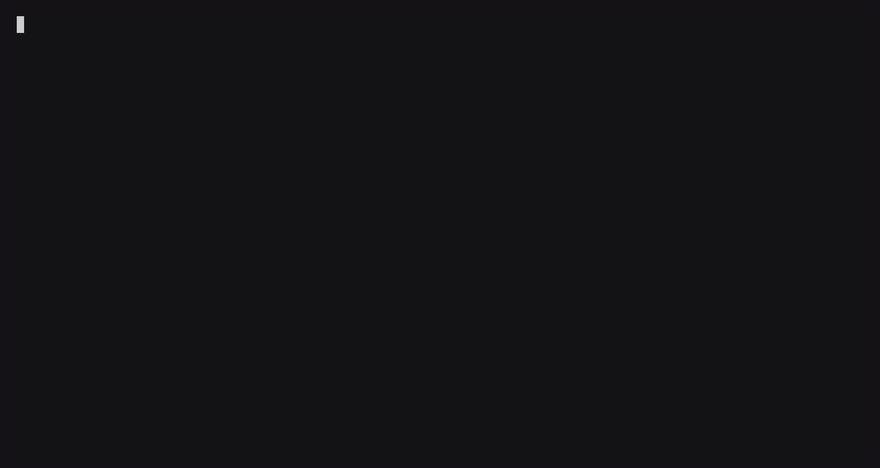 Animated GIF showing the output of those two devspace commands