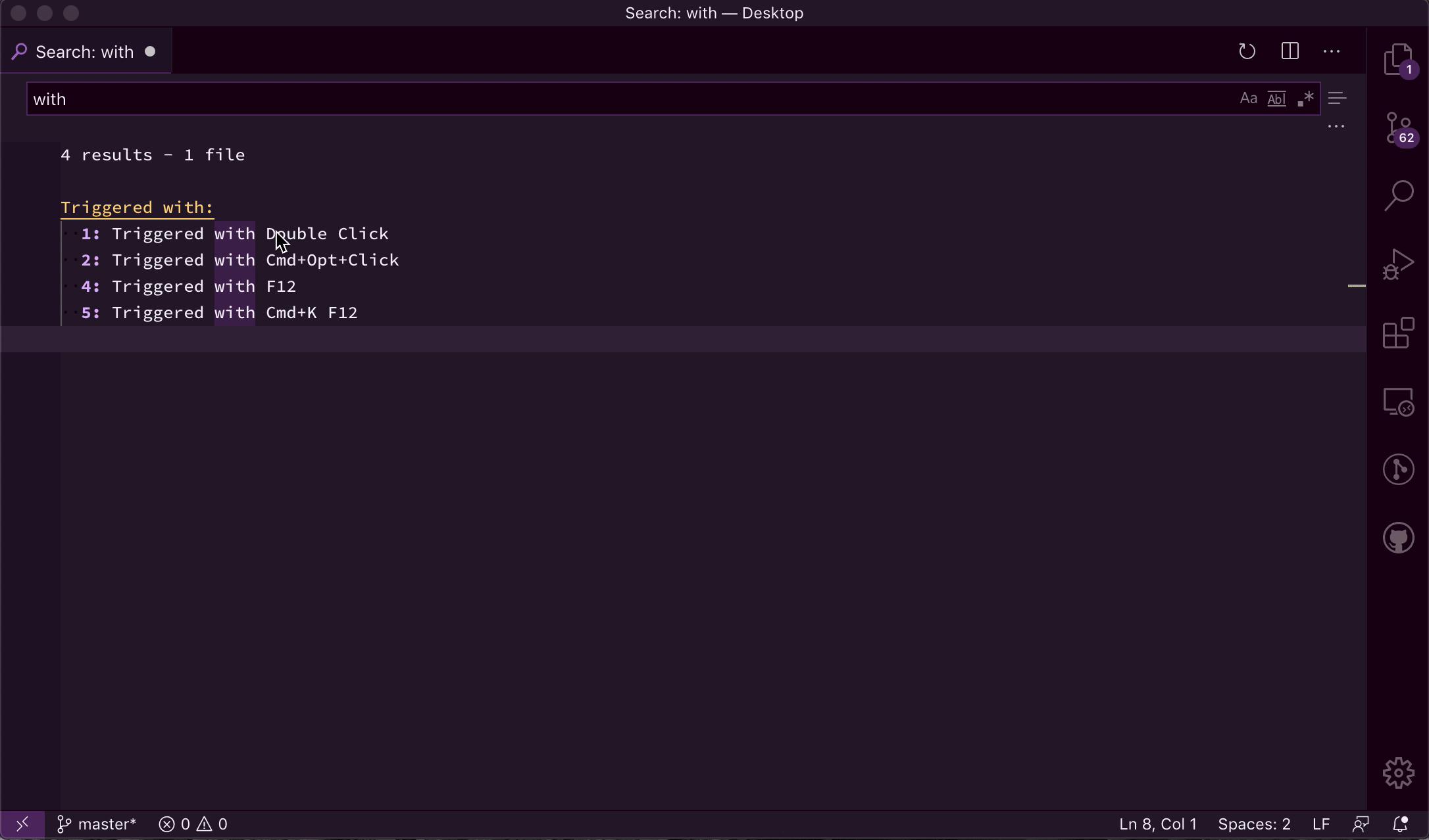 Visual Studio Code - Include context in search results_开发云应用-开发云
