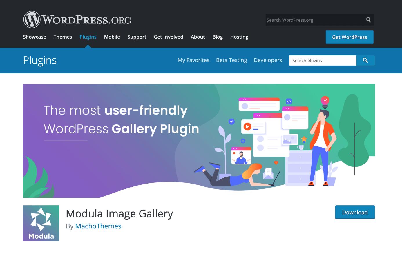 The Modula photo gallery for WordPress is available for download at wordpress.org The Modula photo gallery for WordPress is available for download at wordpress.org