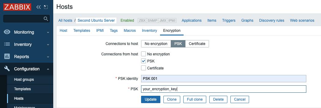 Setting up the encryption